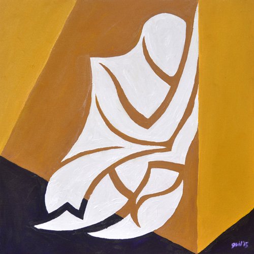 Tableau  -(isn't this where....) Study for Figure Against The Wall-
