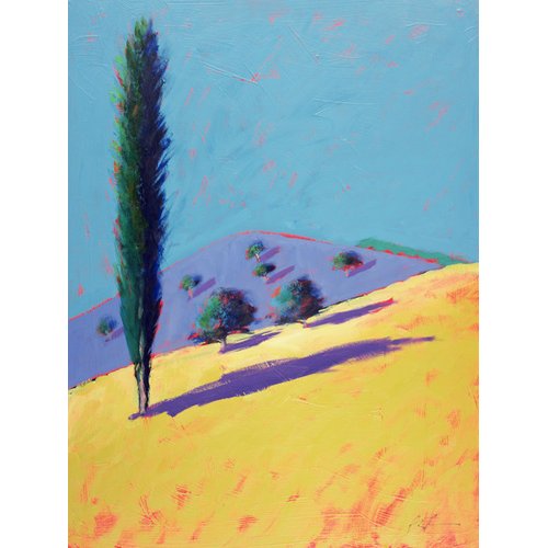 Tableau - Golden Valley (acrylic on card)-, Paul Powis