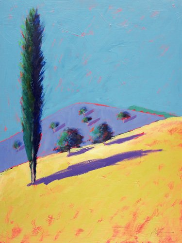 tableaux-de-paysages - Tableau - Golden Valley (acrylic on card)-, Paul Powis - Powis, Paul