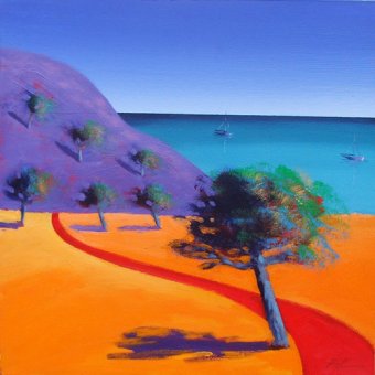  - Tableau - Red Path (oil on board)-, Paul Powis - Powis, Paul