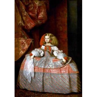  - Tableau -Retrato de la Infanta doña Margarita de Austria-, Diego de Silva Velazquez - Velazquez, Diego de Silva