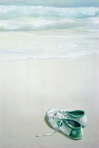 tableaux-modernes - Cuadro de Marinas - Gym Shoes on Beach, Lincoln Seligman - Seligman, Lincoln