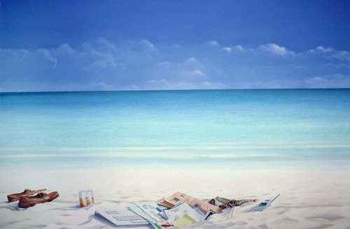 tableaux-modernes - Cuadro de Marinas - Beach Broker, Lincoln Seligman - Seligman, Lincoln