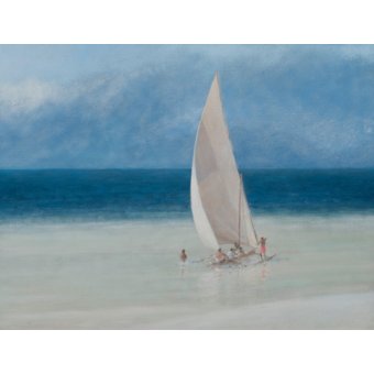 Tableaux de Marines - Cuadro de Marinas - Fishermen, Kilifi, 2012, Lincoln Seligman - Seligman, Lincoln