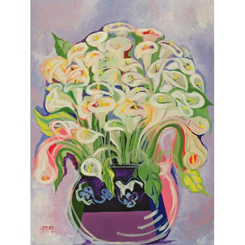 Tableau de Fleurs - Lilies, 1989, Laila Shawa