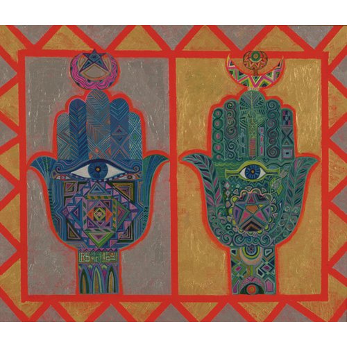Tableau - Protective Hands, 1992-, Laila Shawa