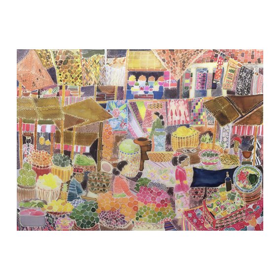 Tableau - Ubud Market, Bali, 2002-