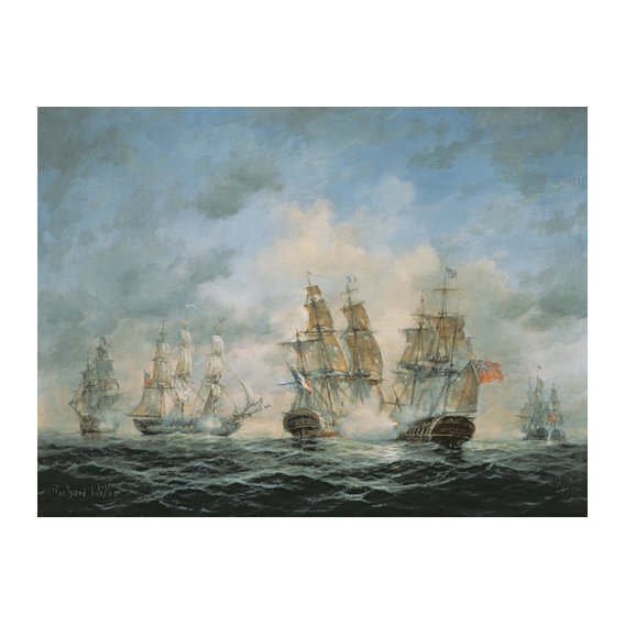 Tableau - 19th Century Naval Engagement in Home Waters -