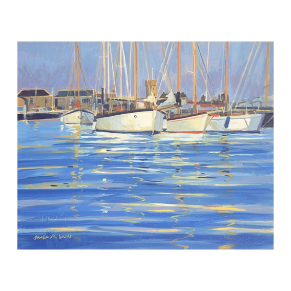 Tableau - Isle of Wight Old Gaffers, 2000 (oil on board) -