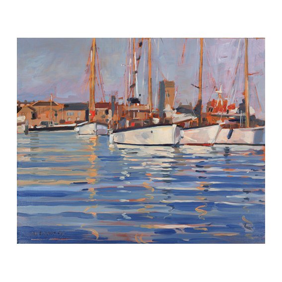 Tableau - Isle of Wight - Old Gaffers, 2000 (oil on board) -