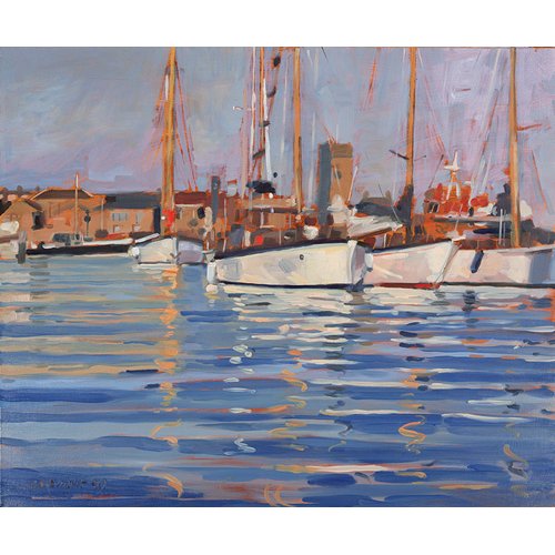 Tableau - Isle of Wight - Old Gaffers, 2000 (oil on board) -