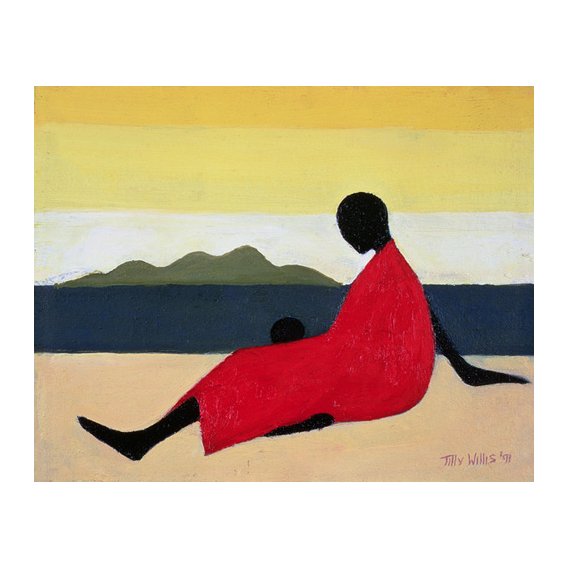 Tableau - Mother and Child, 1991 (oil on canvas) -