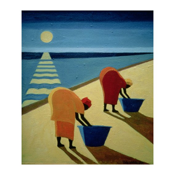 Tableau - Beach Bums, 1997 (oil on canvas) -