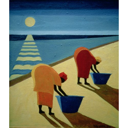 Tableau - Beach Bums, 1997 (oil on canvas) -, Tilly Willis