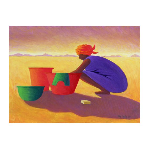 Tableau - Washer Woman, 1999 (oil on canvas) -