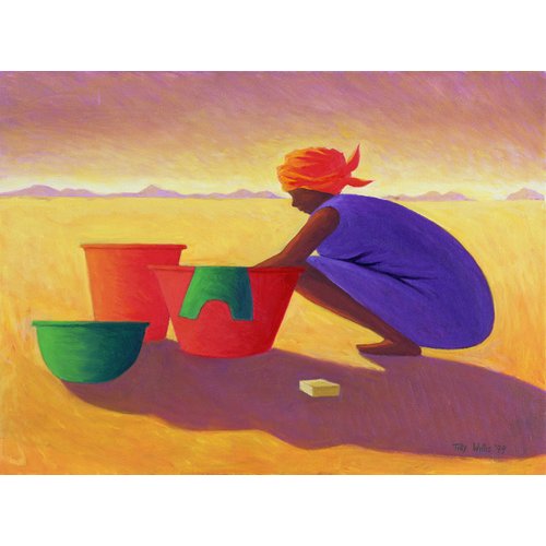Tableau - Washer Woman, 1999 (oil on canvas) -, Tilly Willis