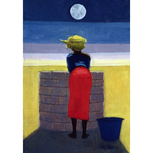 Tableau - Moonlit Evening, 2001 (oil on canvas)-, Tilly Willis