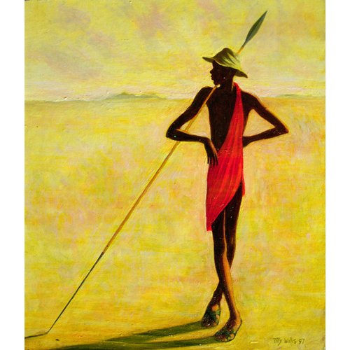 Tableau - Watching, 1992 (oil on canvas) -