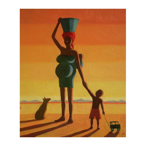 Tableau - Matriarch, 2004 (oil on canvas) -