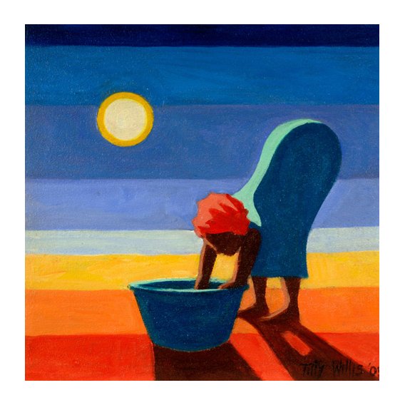 Tableau - Bending Woman, 2005 (oil on canvas) -