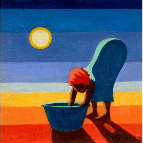 Tableau - Bending Woman, 2005 (oil on canvas) -, Tilly Willis