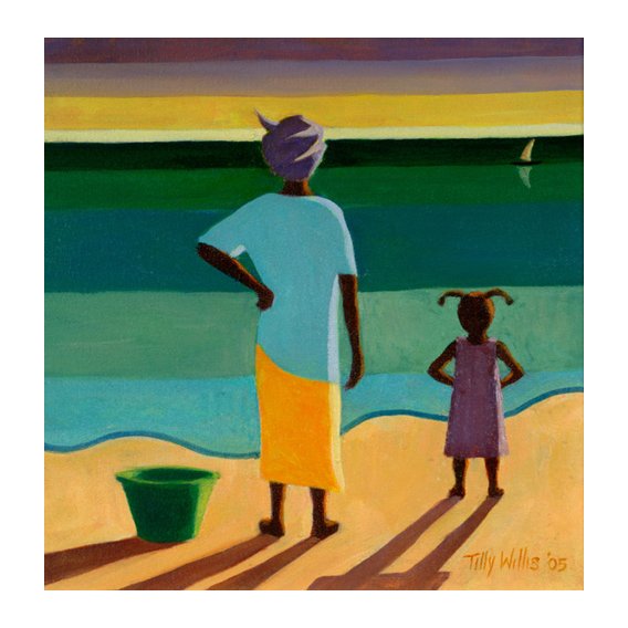 Tableau - Waiting, 2005 (oil on canvas) -