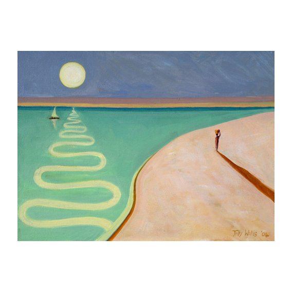 Tableau - Serpentine Sunset, 2004 (oil on canvas) -