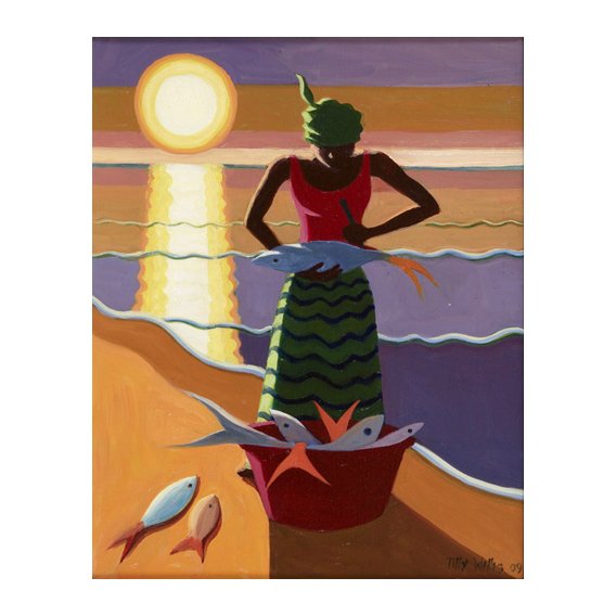 Tableau - Fish Wife, 2009 (oil on canvas) -