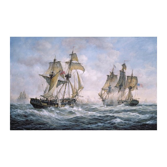 Tableau - Action Between U.S. Sloop-of-War Wasp and H.M. Brig-of-War Frolic, 1812 -