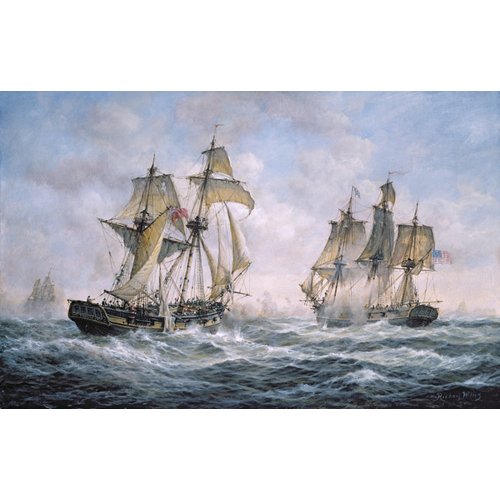 Tableau - Action Between U.S. Sloop-of-War Wasp and H.M. Brig-of-War Frolic, 1812 -, RIchard Willis