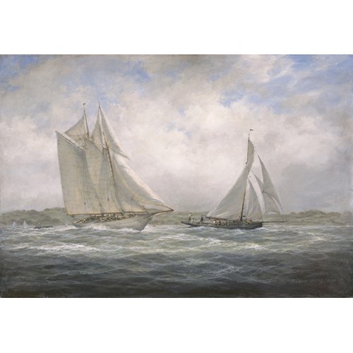 Tableau - Two Classics. 'Aello Beta' and 'Marigold' off the Isle of Wight, 2005 -, RIchard Willis