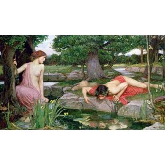 Tableaux de Portraits - Tableau -Eco y Narciso-, John William Waterhouse - Waterhouse, John William