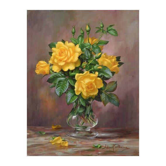 Tableau - AB.303 Radiant Yellow Roses -