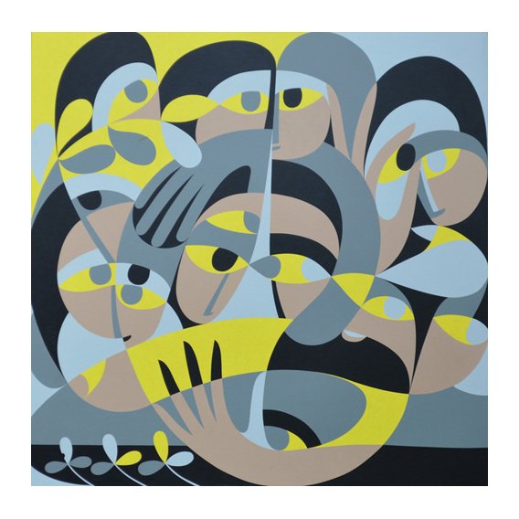 Tableau - Presence III, 1987 (acrylic on board) -