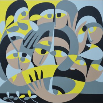  - Tableau - Presence III, 1987 (acrylic on board) -, Ron Waddams - Waddams, Ron