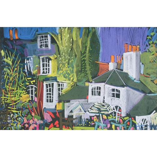 Tableau - Time for Tea, Herb Garden in Greenwich Park (pastel on paper) -