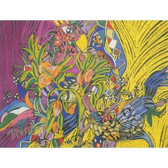  - Tableau - Birds of Paradise (pastel on paper) -, Frances Treanor - Treanor, Frances