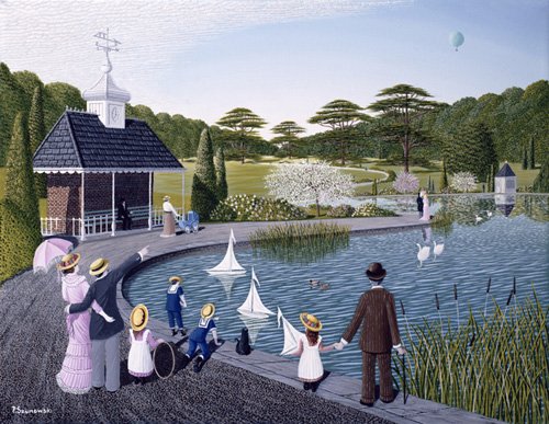 tableaux-de-paysages - Tableau - A Family Outing -, Peter Szumowsky - Szumowsky, Peter