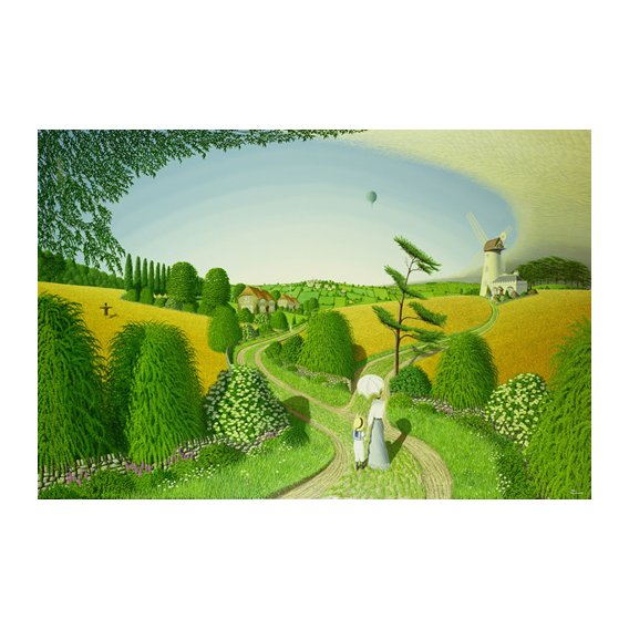 Tableau - Going Home, 1989 (oil on canvas) -