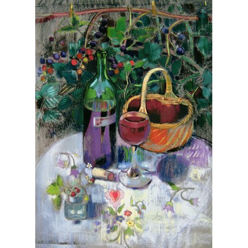 Tableau - Last of the Summer Wine (pastel on paper) -, Claire Spencer