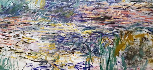 tableaux-pour-salle-a-manger - Tableau -Nénuphars (roses)-, Claude Monet - Monet, Claude