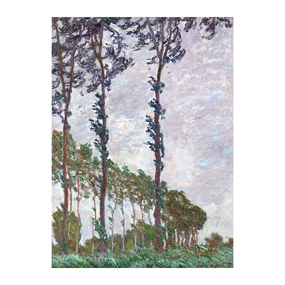 Tableau -Effet du vent, série des peupliers-