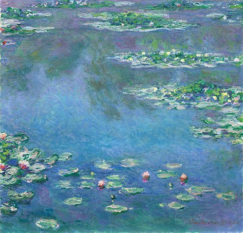 tableaux-pour-salle-a-manger - Tableau -Les Nymphéas-, Claude Monet - Monet, Claude