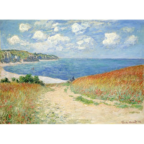 Tableau -Chemin Dans Les Bles a Pourville, 1882-, Claude Monet