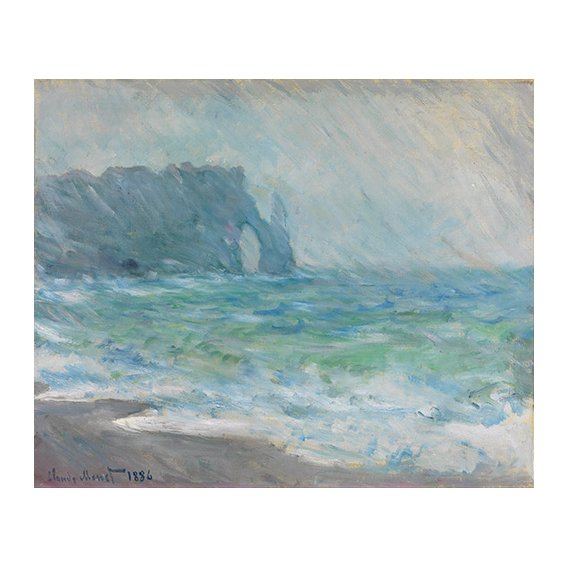 Tableau -Regnvær, Etretat-