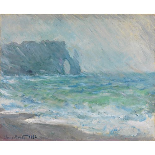 Tableau -Regnvær, Etretat-