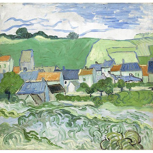 Tableau -Maisons à Auvers-, Vincent Van Gogh