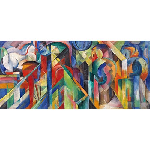 Tableau -Stables (Stallungen), 1913-, Franz Marc