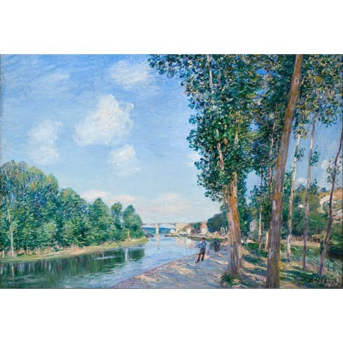 Tableau - Saint-Mammès, Soleil de juin -, Alfred Sisley