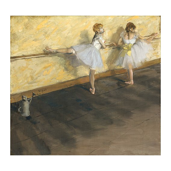 Tableau - Danseurs exerçant à la barre, 1877 -